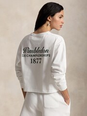 Polo Ralph Lauren White Knit T-Shirt - Image 2 of 3