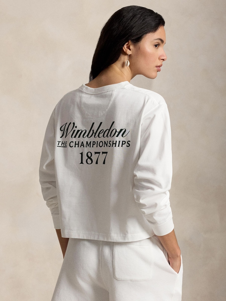 Polo Ralph Lauren White Knit T-Shirt - Image 2 of 3