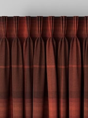 Orange Check Made to Measure Curtains - Image 3 of 9