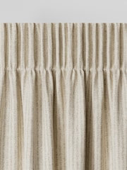 Natural Brushed Stripe Made to Measure Curtains - Image 4 of 9