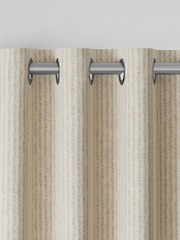 Natural Brushed Stripe Made to Measure Curtains - Image 5 of 9