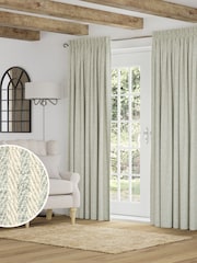Natural Brushed Stripe Made to Measure Curtains - Image 1 of 9