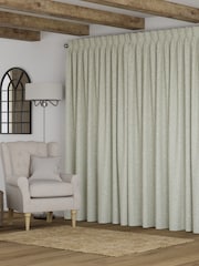 Natural Brushed Stripe Made to Measure Curtains - Image 2 of 9