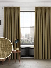 Green Chenille Made to Measure Curtains - Image 1 of 9