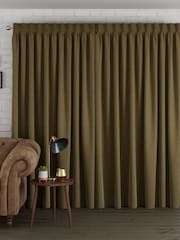 Green Chenille Made to Measure Curtains - Image 2 of 9