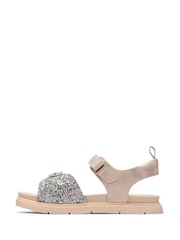 Clarks Black Twixie Flora Girls Sandals - Image 2 of 6