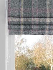 Grey Brushed Check Made to Measure Roman Blinds - Image 3 of 6