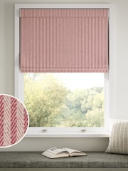 Pink Brushed Stripe Made to Measure Roman Blinds - Image 1 of 6