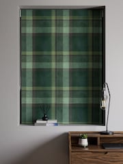 Green Check Made to Measure Roman Blinds - Image 2 of 6