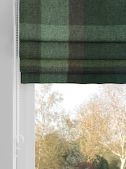 Green Check Made to Measure Roman Blinds - Image 3 of 6