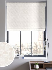 Natural Cosy Jacquard Made to Measure Roman Blind - Image 1 of 6