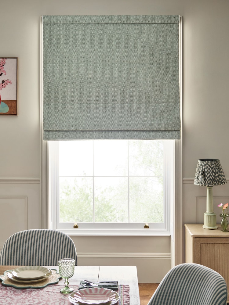 Green Rhembo Made to Measure Roman Blind - Image 1 of 6