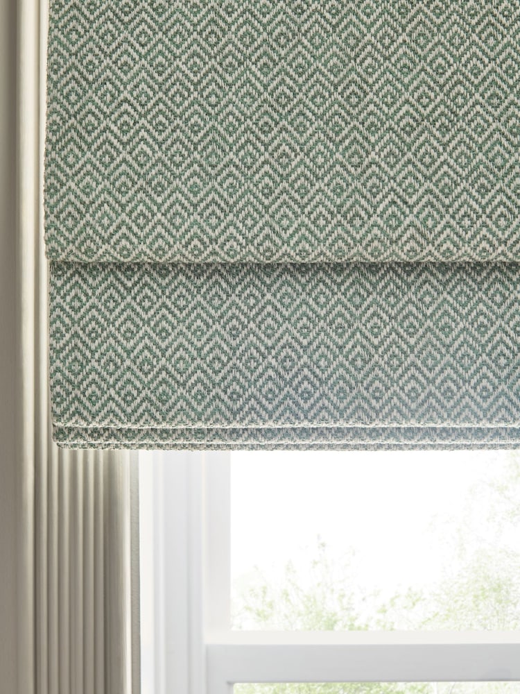 Green Rhembo Made to Measure Roman Blind - Image 2 of 6