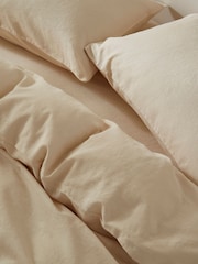 Martex Cream Almond Touch of Linen Duvet Cover Set - Image 2 of 7