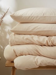 Martex Cream Almond Touch of Linen Duvet Cover Set - Image 3 of 7