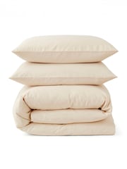 Martex Cream Almond Touch of Linen Duvet Cover Set - Image 7 of 7