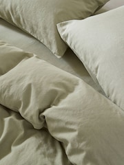 Martex Pistachio Green Touch Of Linen Pillowcases Pair - Image 3 of 8