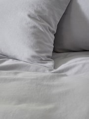 Martex Ice Blue Touch Of Linen Pillowcases Pair - Image 4 of 8