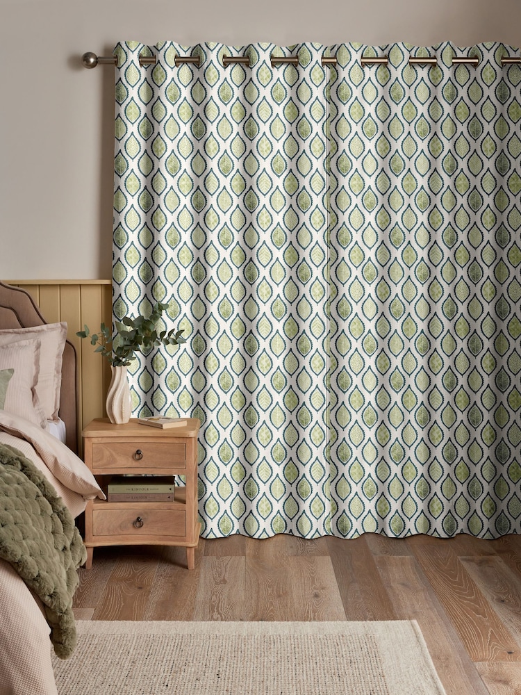 Green Mesop Made to Measure Curtains - Image 2 of 9 Green Mesop Made to Measure Curtains - Image 2 of 9