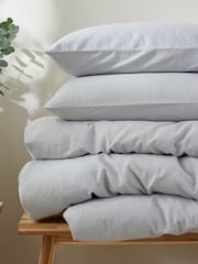 Martex Ice Blue Touch of Linen Duvet Cover Set - Image 2 of 7