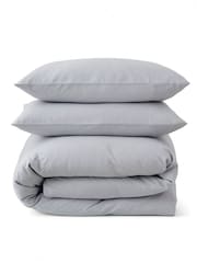 Martex Ice Blue Touch of Linen Duvet Cover Set - Image 7 of 7