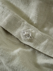 Martex Pistachio Green Touch of Linen Duvet Cover Set - Image 3 of 6