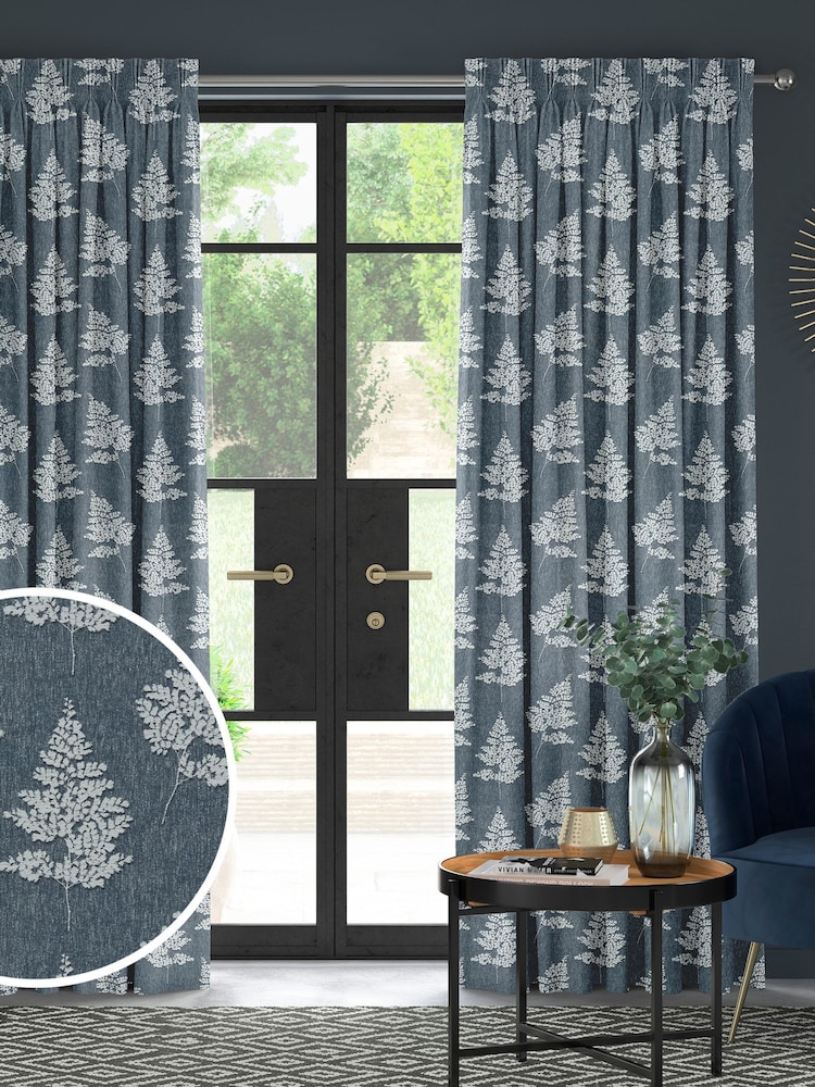 Blue Midori Made to Measure Curtains - Image 1 of 9