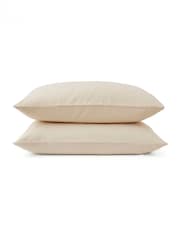 Martex Cream Almond Touch Of Linen Pillowcases Pair - Image 8 of 8
