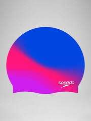 Speedo Pink Junior Multi Color Silicone Swim Cap - Image 1 of 1