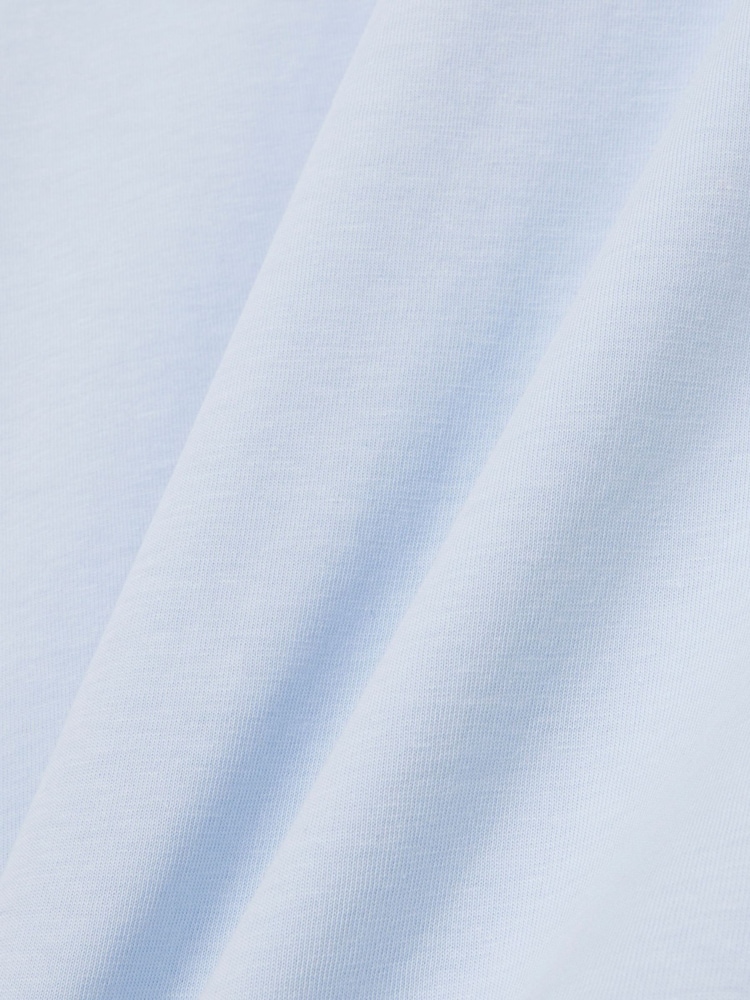 Lacoste Blue Crocodile Print Cotton Loungewear T-Shirt - Image 2 of 3