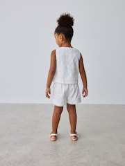 Baker by Ted Baker 2 Piece Broderie Waistcoat and Shorts Set - Image 2 of 16