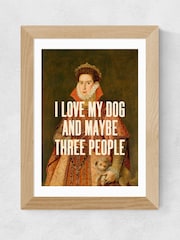East End Prints Oak I Love My Dog by Oh Fine Wall Art - Image 2 of 3
