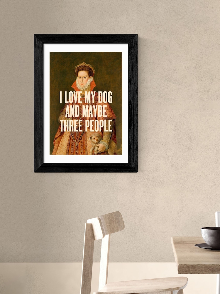 East End Prints Black I Love My Dog by Oh Fine Wall Art - Image 1 of 3 East End Prints Black I Love My Dog by Oh Fine Wall Art - Image 1 of 3