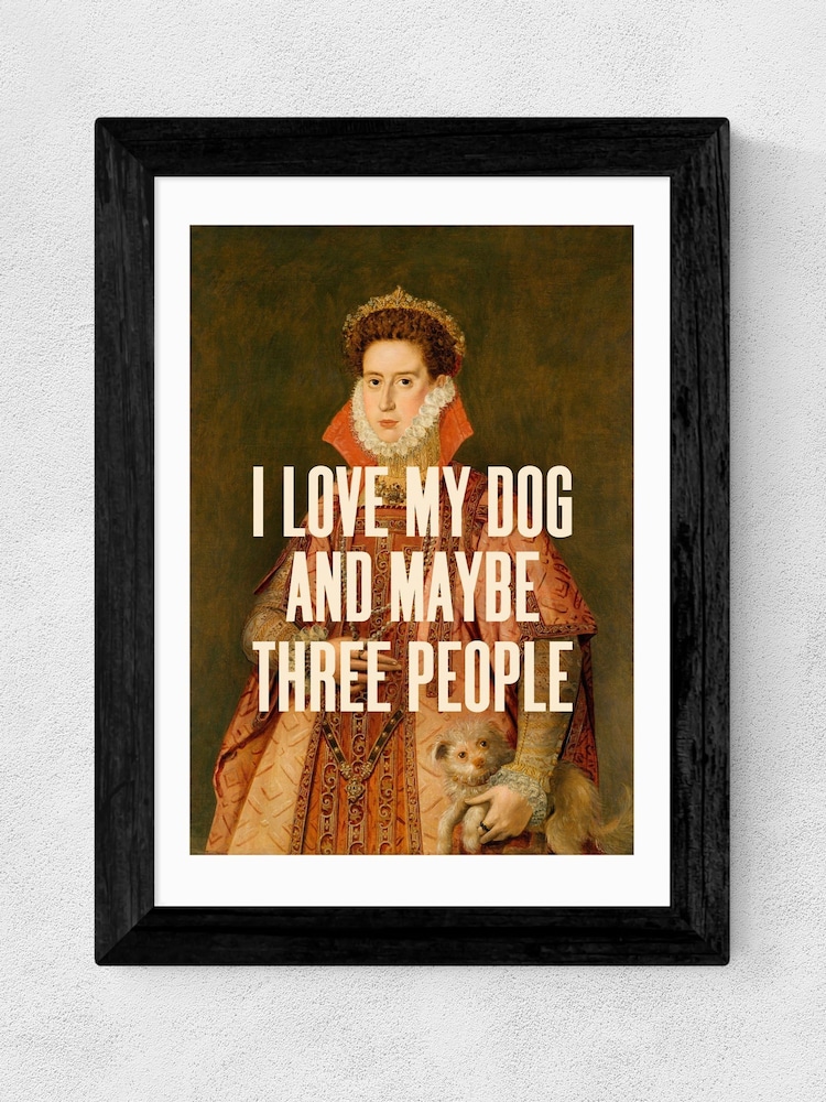East End Prints Black I Love My Dog by Oh Fine Wall Art - Image 2 of 3 East End Prints Black I Love My Dog by Oh Fine Wall Art - Image 2 of 3
