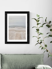East End Prints Black To The Sea by Sisi and Seb Wall Art - Image 1 of 2