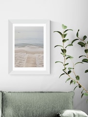 East End Prints White To The Sea by Sisi and Seb Wall Art - Image 1 of 2