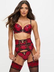Ann Summers Black Pad Plunge Endless Attraction Foiled Embroidery Plunge Bra - Image 1 of 6