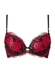Ann Summers Black Pad Plunge Endless Attraction Foiled Embroidery Plunge Bra - Image 6 of 6