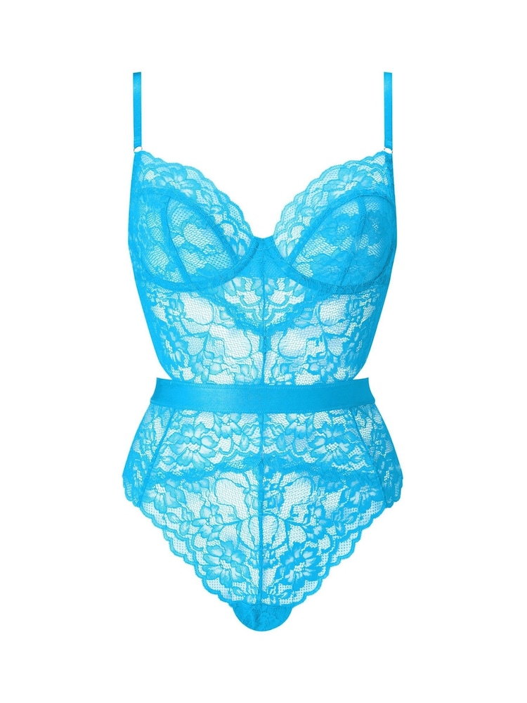 Ann Summers Bright Blue Hold Me Tight Lace Body - Image 6 of 6