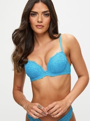 Ann Summers Aqua Pad Plunge Sexy Lace Underwired Bra - Image 4 of 6