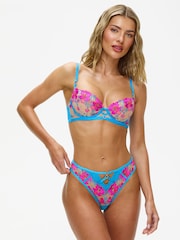 Ann Summers Blue Glistening Non Pad Balcony Bra - Image 1 of 6