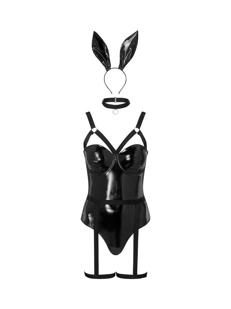Ann Summers Black Bondage Bunny Luxe Body - Image 7 of 7 Ann Summers Black Bondage Bunny Luxe Body - Image 7 of 7