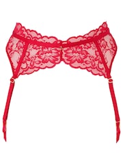 Ann Summers Red Suspender Belt Sexy Lace Waspie Suspender - Image 6 of 6