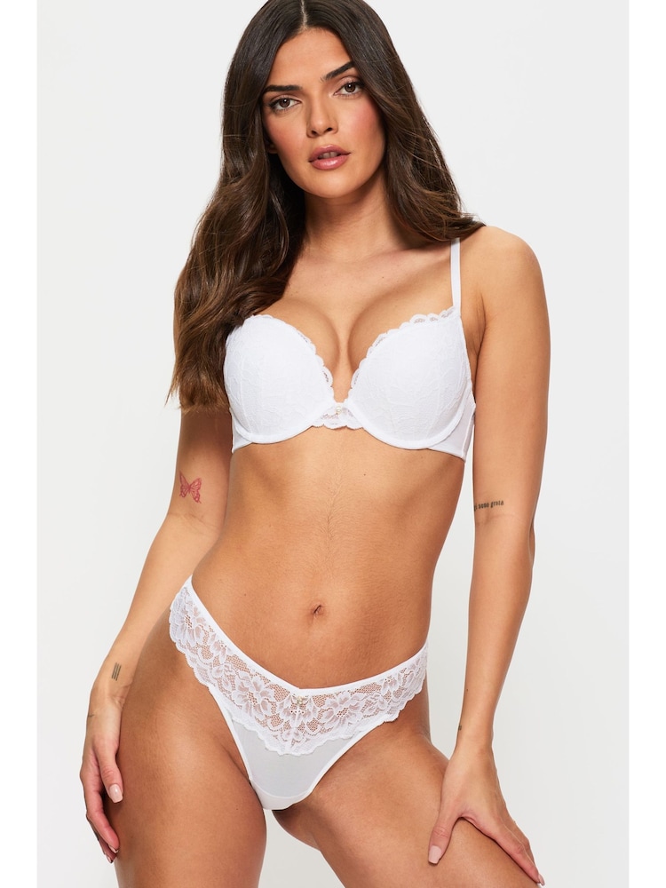 Ann Summers White Thong White Sexy Lace Thong - Image 1 of 4 Ann Summers White Thong White Sexy Lace Thong - Image 1 of 4