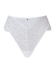 Ann Summers White Brazillian Sexy Lace High Waist Knickers - Image 4 of 4