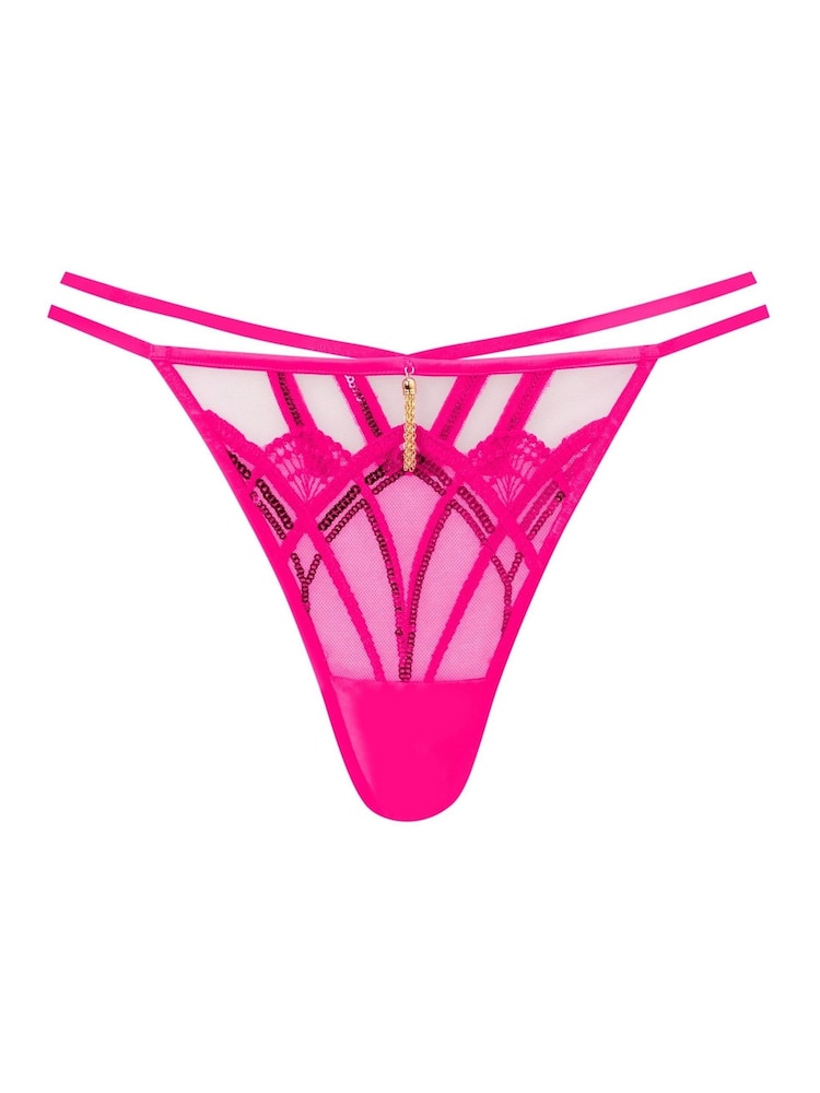 Ann Summers Pink Bright Desiring Decadence String Knickers - Image 5 of 5
