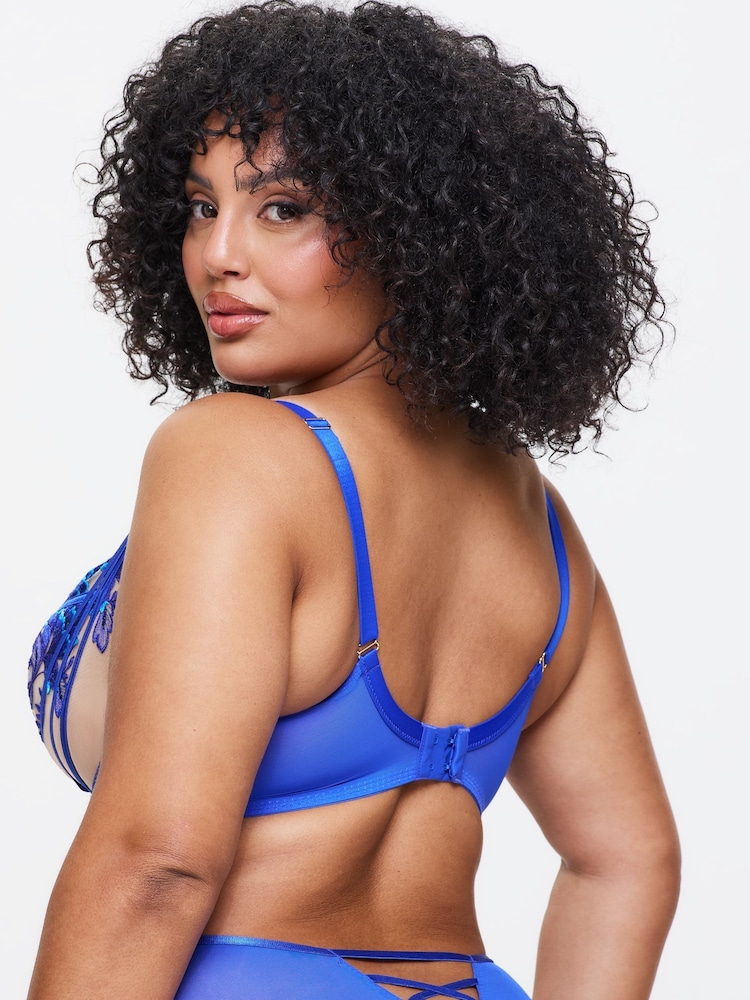 Ann Summers Blue Cobalt Faithful Fuller Bust Non Pad Balcony Bra - Image 2 of 5 Ann Summers Blue Cobalt Faithful Fuller Bust Non Pad Balcony Bra - Image 2 of 5