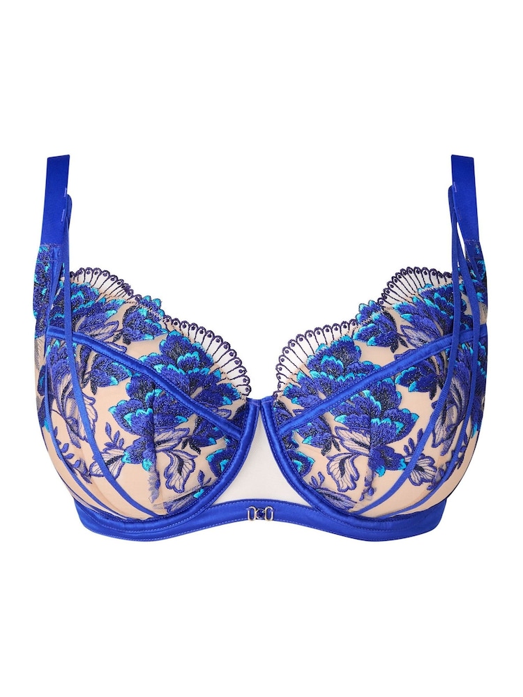 Ann Summers Blue Cobalt Faithful Fuller Bust Non Pad Balcony Bra - Image 5 of 5 Ann Summers Blue Cobalt Faithful Fuller Bust Non Pad Balcony Bra - Image 5 of 5