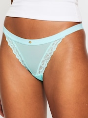 KBX Pink Light Blue/White/Teal Mixed Brazilian Knickers 3 Pack - Image 4 of 7