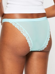 KBX Pink Light Blue/White/Teal Mixed Brazilian Knickers 3 Pack - Image 5 of 7